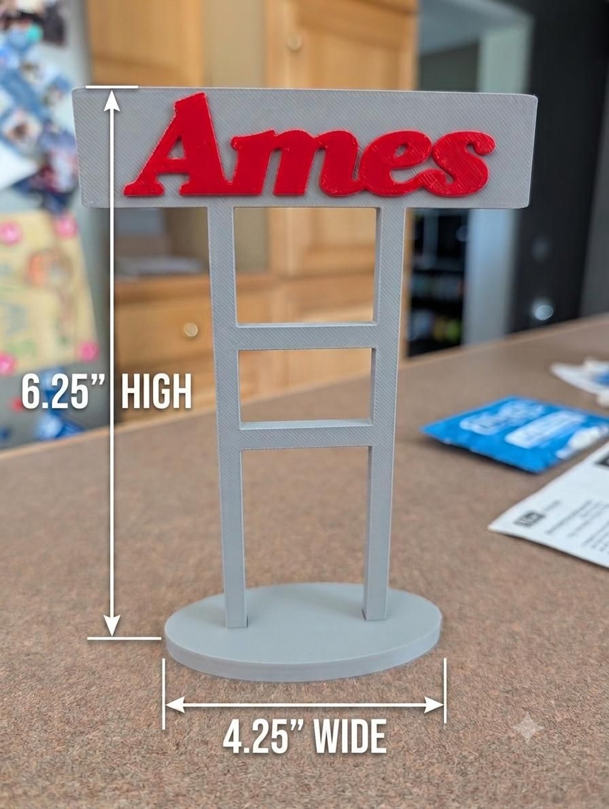 Ames Store Retro Sign Replica | 3D Printed Defunct Department Store Decor