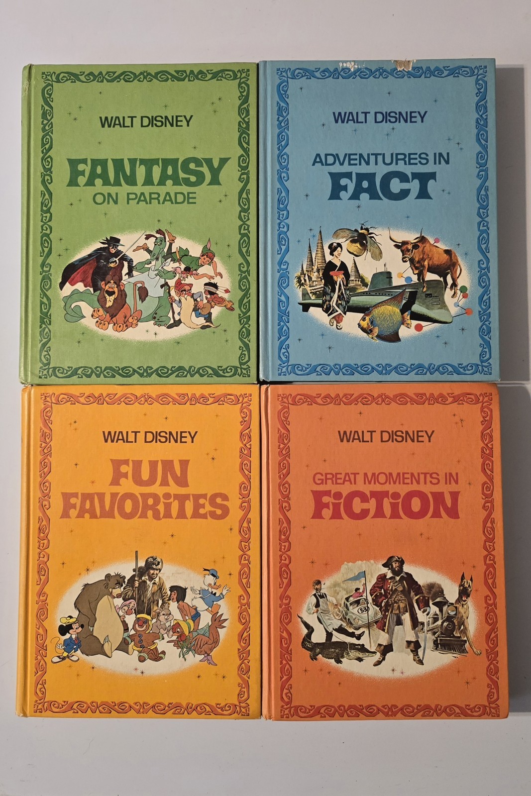 Vtg 1970 The Walt Disney Parade of Fun, Fact, Fantasy and Fiction Book Set Vtg 1970 The Walt Disney Parade of Fun, Fact, Fantasy and Fiction Book Set