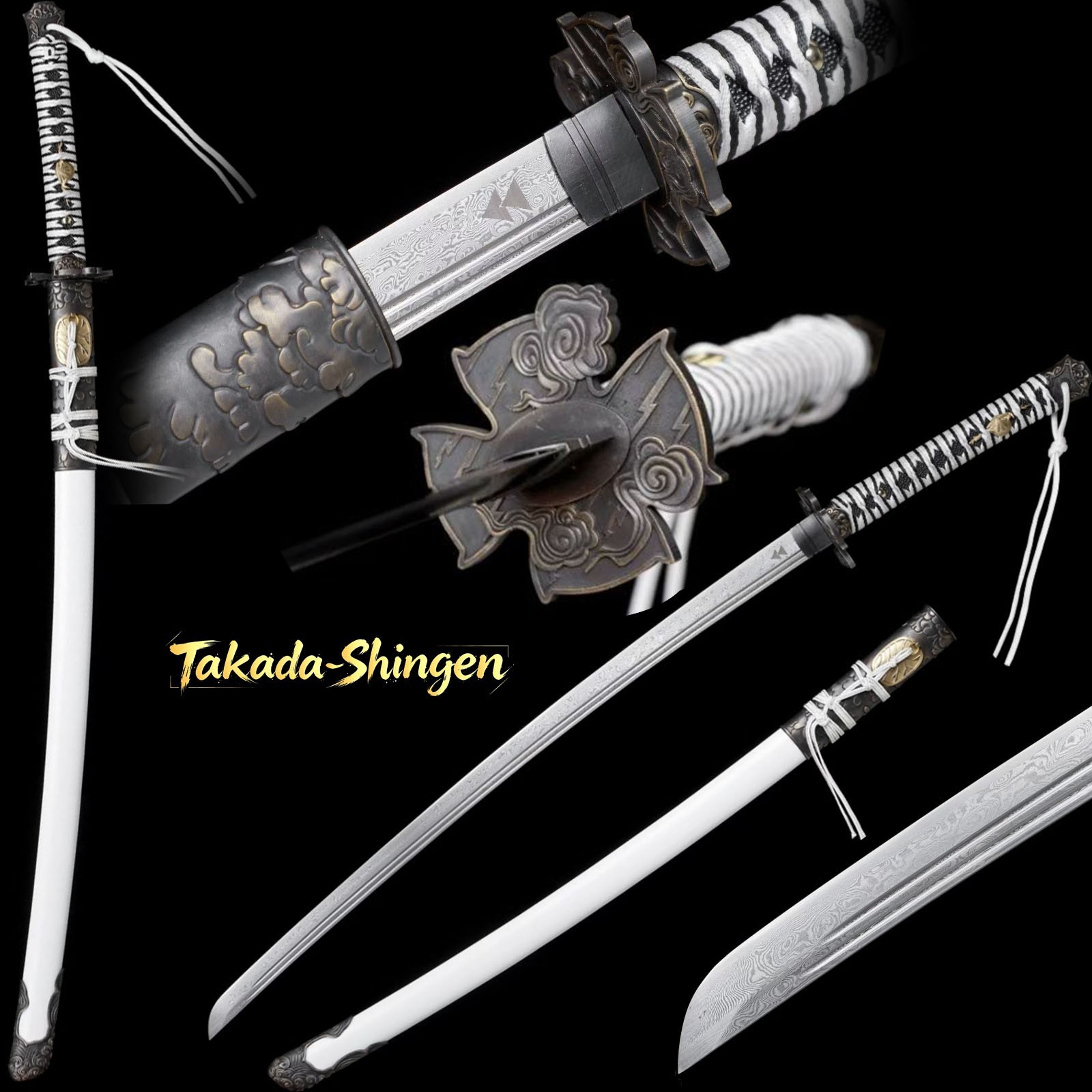 Ghost of Tsushima Emperors Tears Japanese Katana Hand Forged Damascus Full Tang