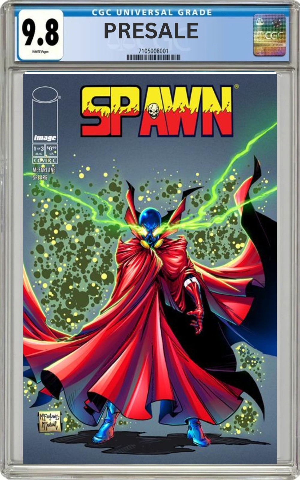 CGC 9.8 Spawn 77 #1 Todd McFarlane variant cover Mark Spears 9/9/26