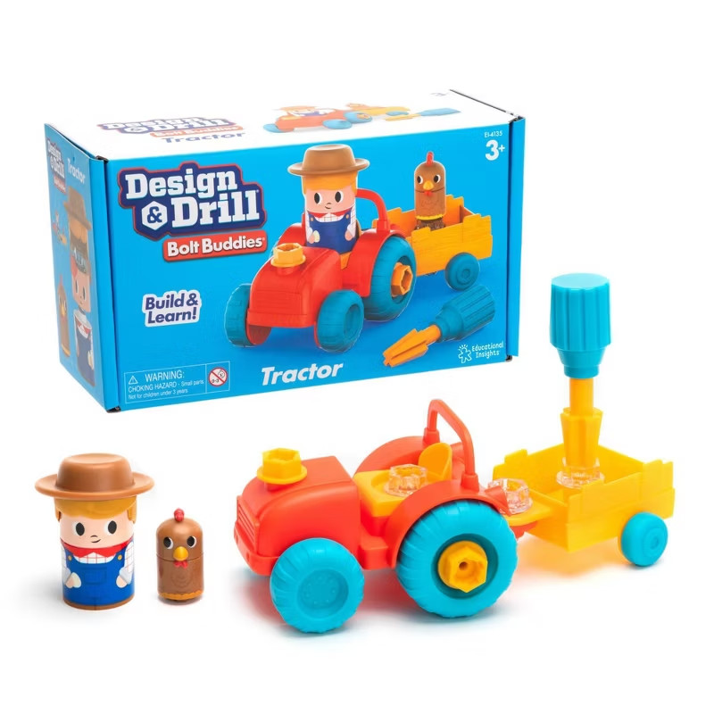Educational Insights Design & Drill Bolt Buddies Tractor: Educational Insights Design & Drill Bolt Buddies Tractor: