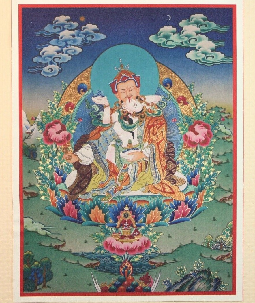 Padmasambhava, Tibetan Thangka Padmasambhava, Tibetan Thangka