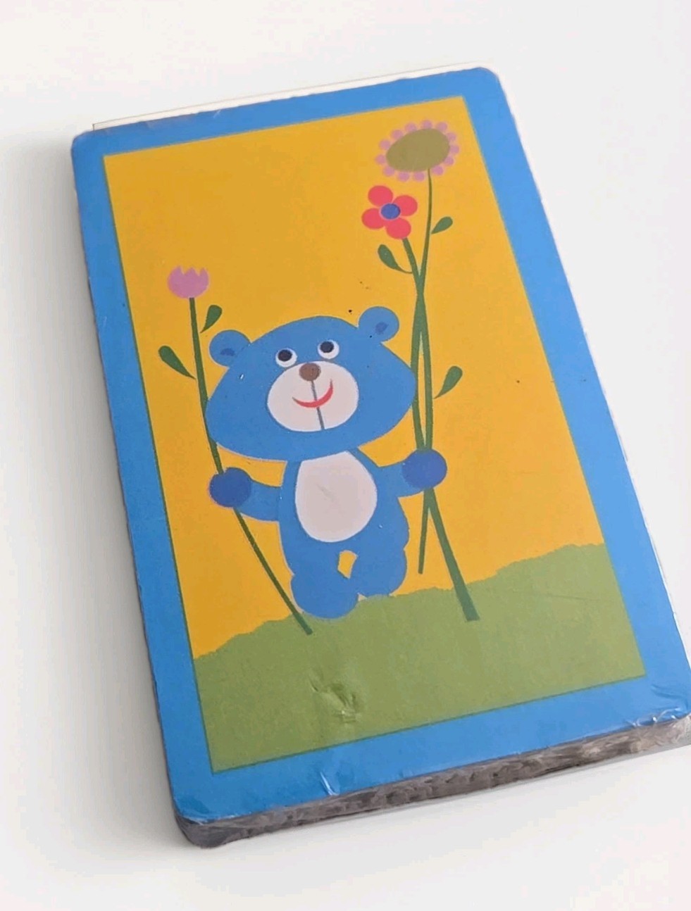 Vintage TRUMP Playing Cards Sealed Deck Bear Flowers Blue Border USA