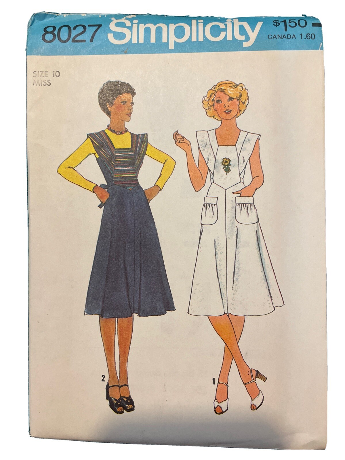Vintage 1970s Simplicity 8027 Dress Or Jumper Size 10. Check Description. Vintage 1970s Simplicity 8027 Dress Or Jumper Size 10. Check Description.