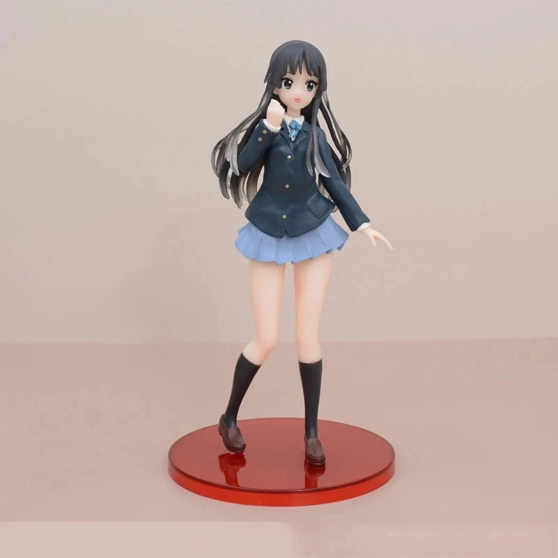 Akiyama Mio Figure K-On School Uniform Anime Collectible Statue Display New Gift