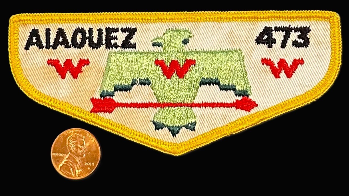 MERGED BOY SCOUT BSA OA AIAOUEZ 473 108 WINNEBAGO IA TWILL FF F1 FIRST FLAP