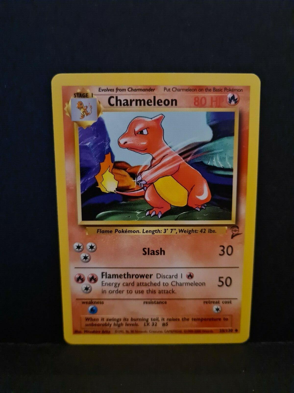 Pokemon 35/130 Charmeleon | Mint | Base Set 2