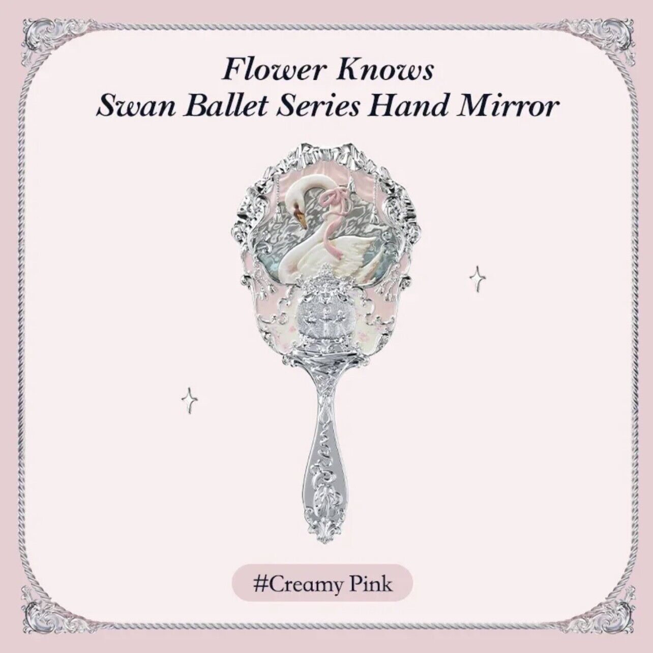 Flower Knows Swan Ballet Hand Mirror Coquette Antique Tiktok Trending Viral