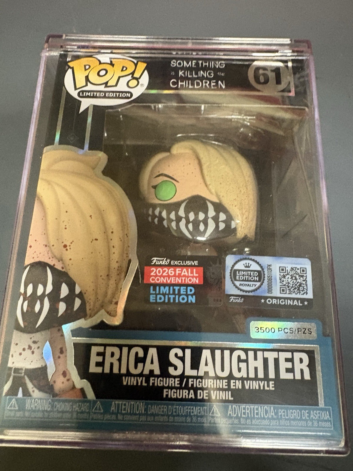 Funko Pop #61 Erica Slaughter NYCC 2026 Shared Sticker LE 3500 Something is Kill Funko Pop #61 Erica Slaughter NYCC 2026 Shared Sticker LE 3500 Something is Kill