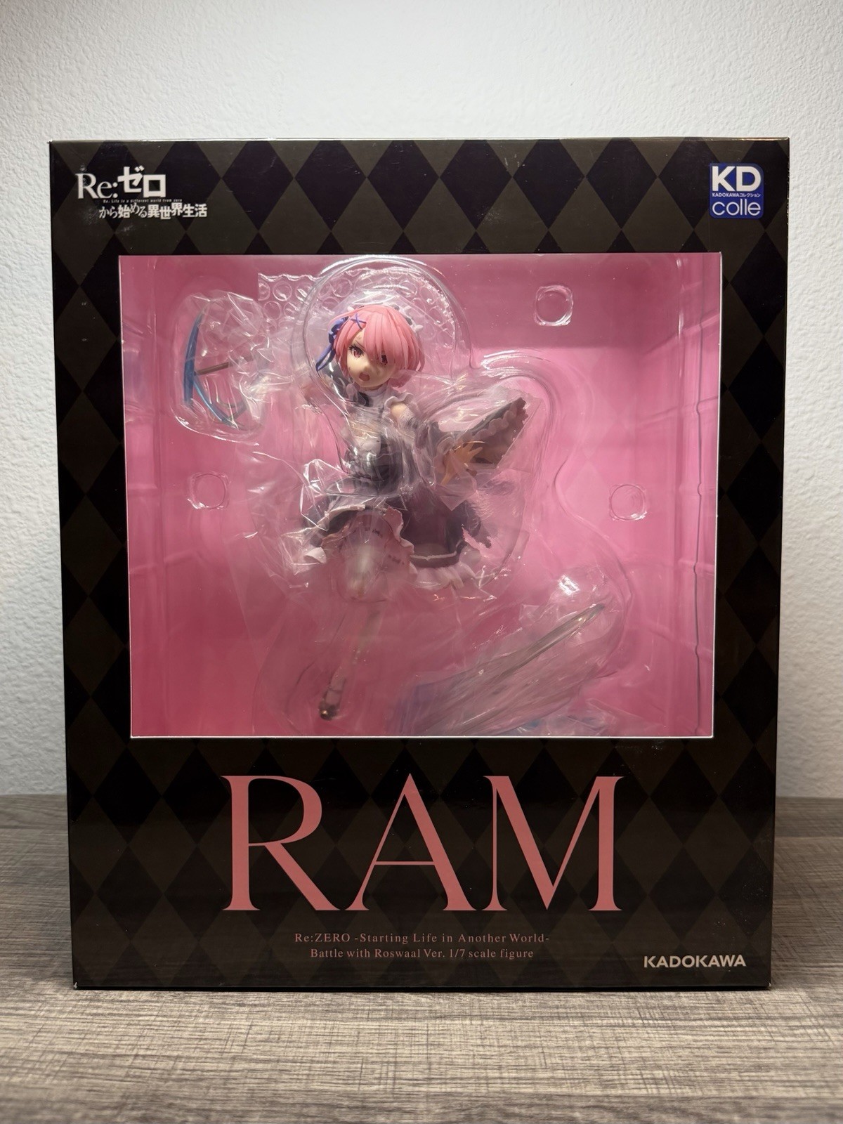 KDcolle Re:Zero 1/7 Scale Ram Battle with Roswaal Ver. Figure, New/Sealed USA