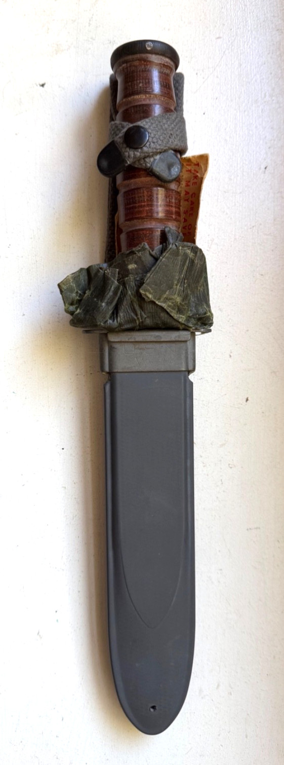 MINT UNISSUED WWII USN Camillus Mark 2 Fighting Knife & Sheath w Card & Packing MINT UNISSUED WWII USN Camillus Mark 2 Fighting Knife & Sheath w Card & Packing