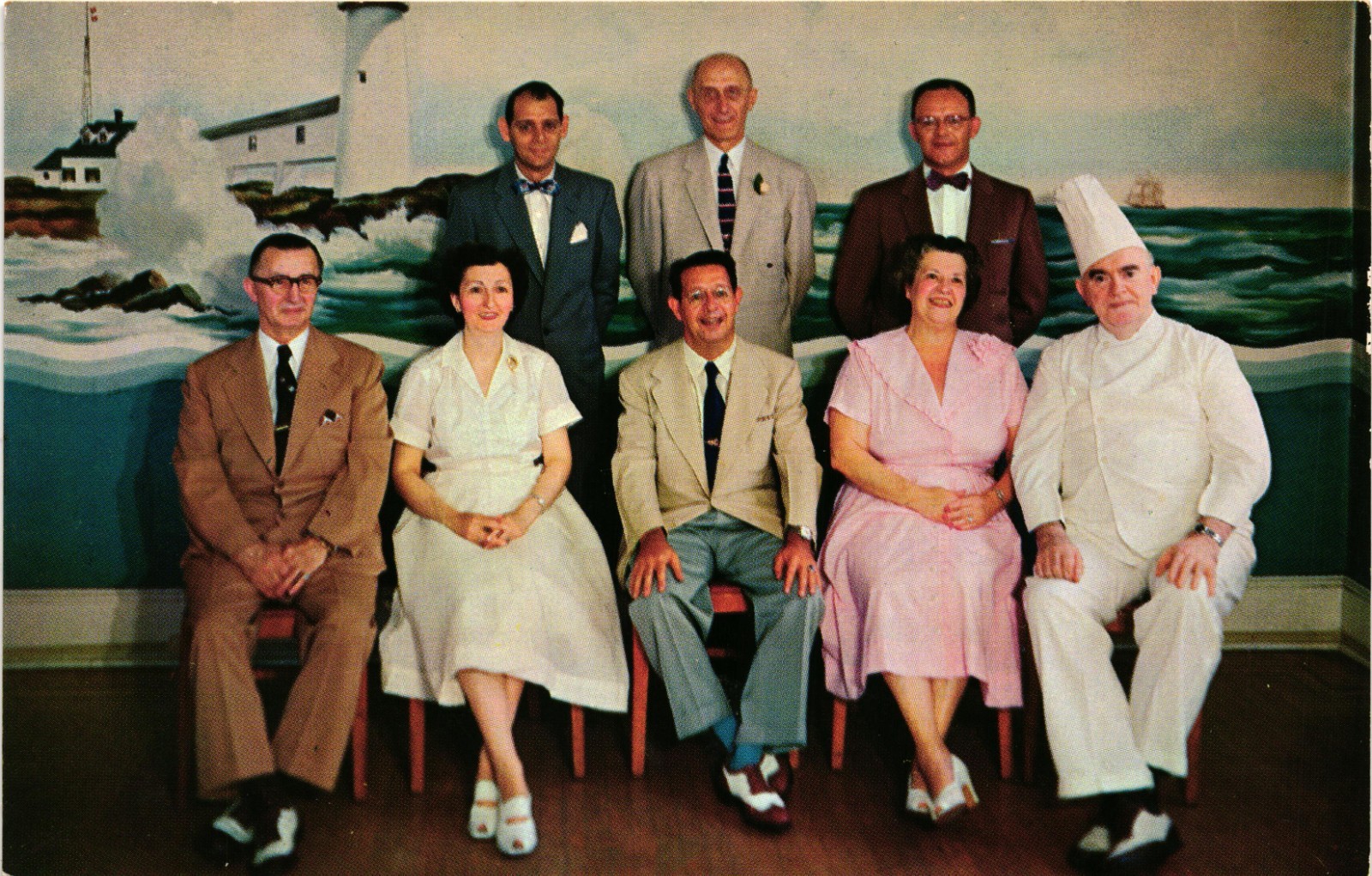 Vtg 1950s Hackney\'s Seafood Restaurant Executive Staff Postcard Atlantic City Vtg 1950s Hackney\'s Seafood Restaurant Executive Staff Postcard Atlantic City