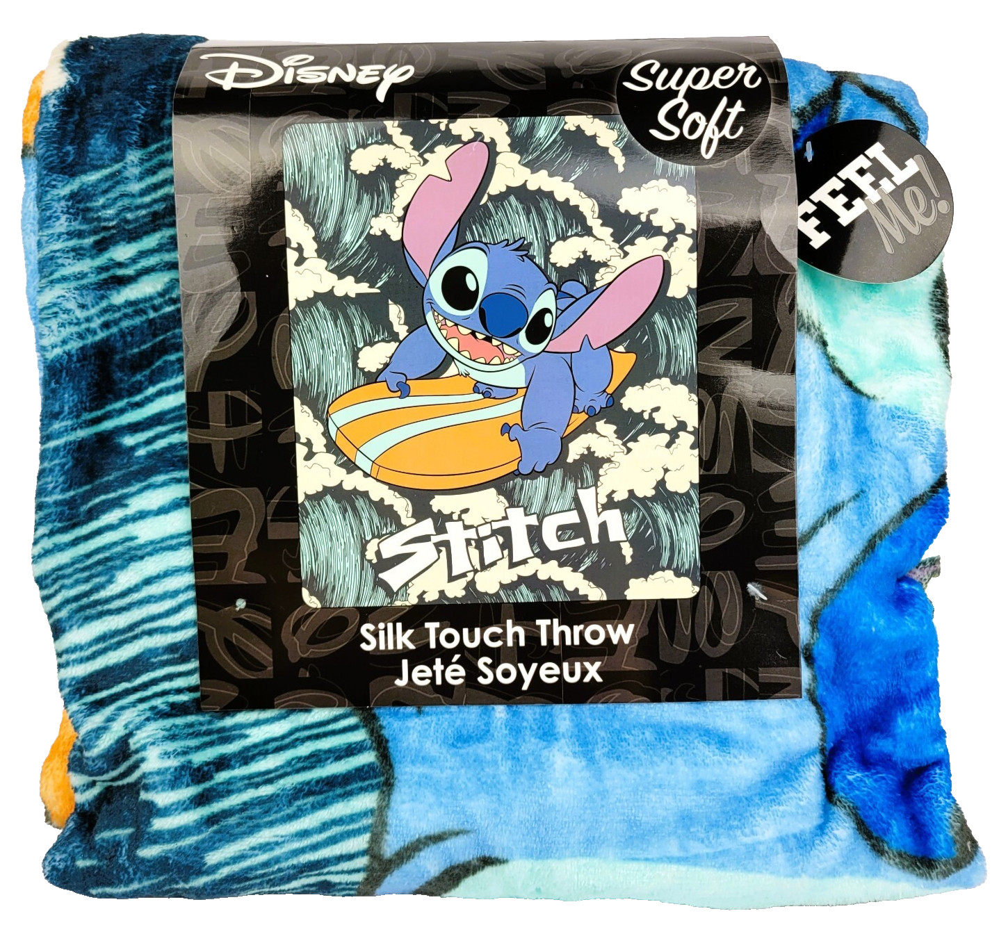 Disney Stitch Surfing Plush Throw Blanket - Silk Touch - 50 Disney Stitch Surfing Plush Throw Blanket - Silk Touch - 50
