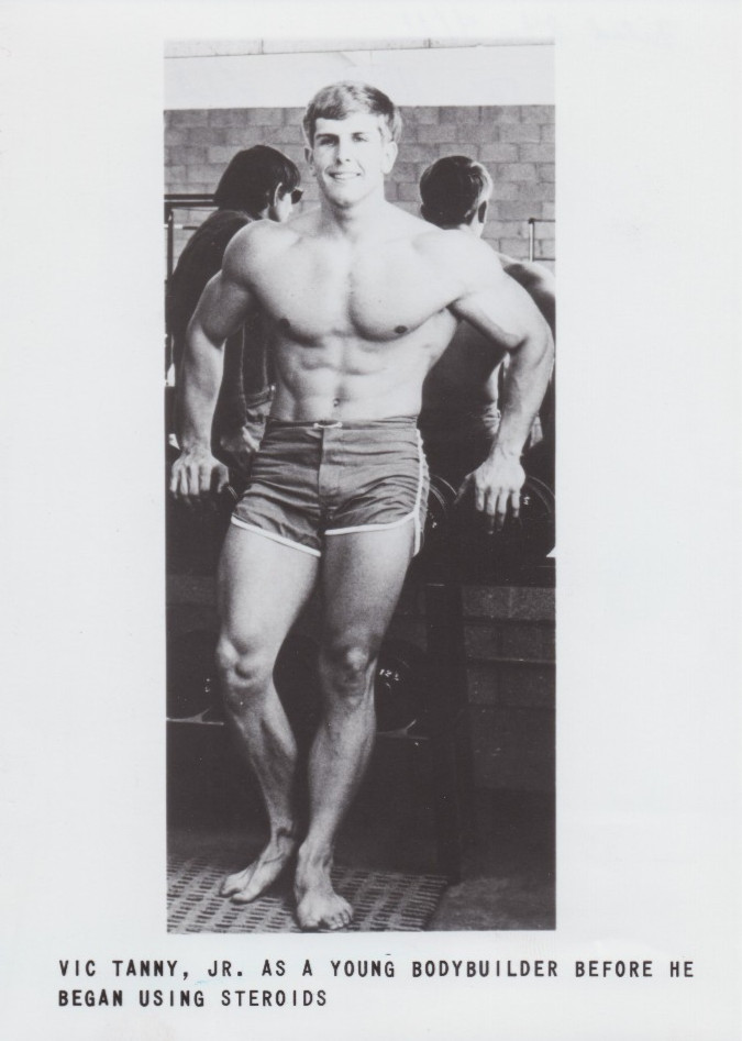 1983 Press Photo Vic Tanny Jr. as a young bodybuilder before using steroids