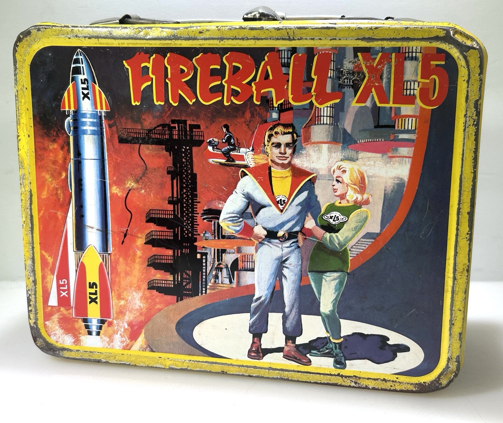 VTG 1964 Fireball XL5 Metal Lunch Box King-Seeley • No Thermos No Handle