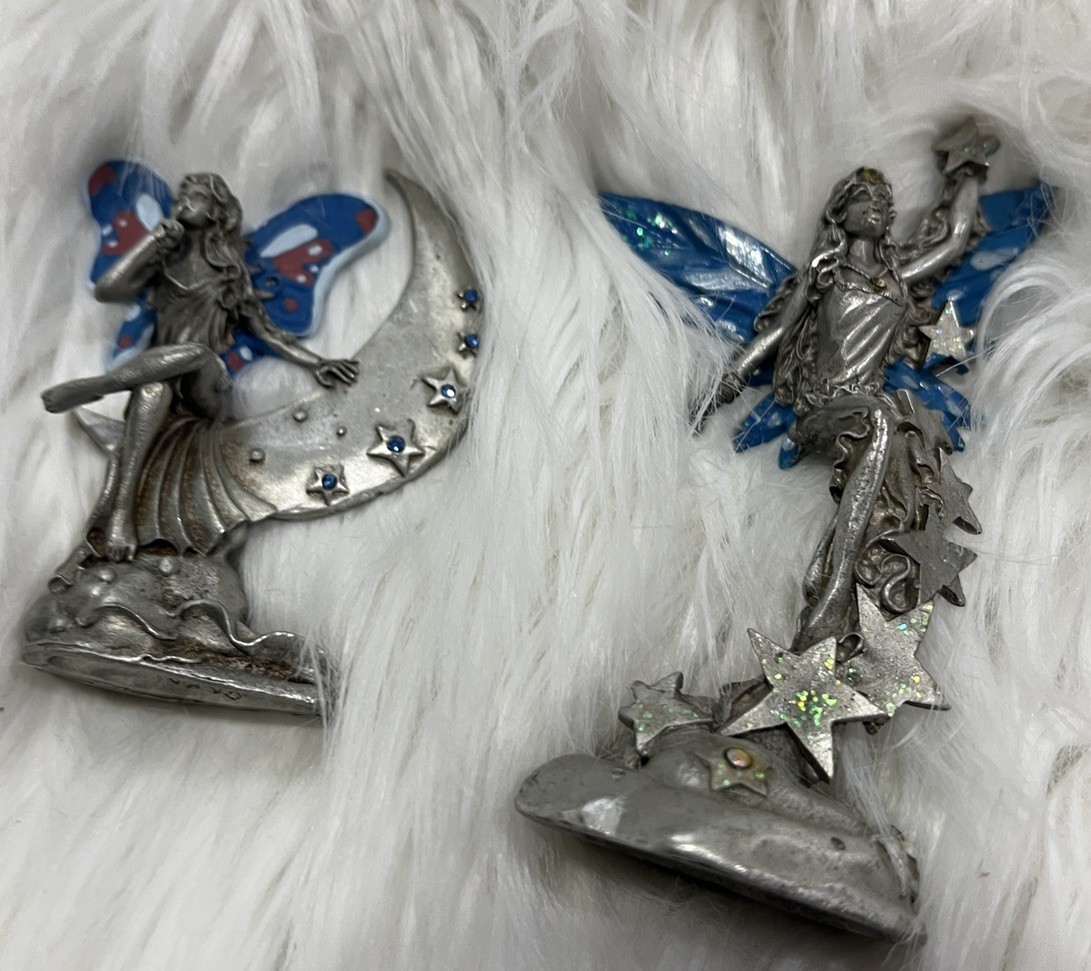 Vtg 92 Ridolfi Gallo Pewter Fairy Figurines Vtg 92 Ridolfi Gallo Pewter Fairy Figurines