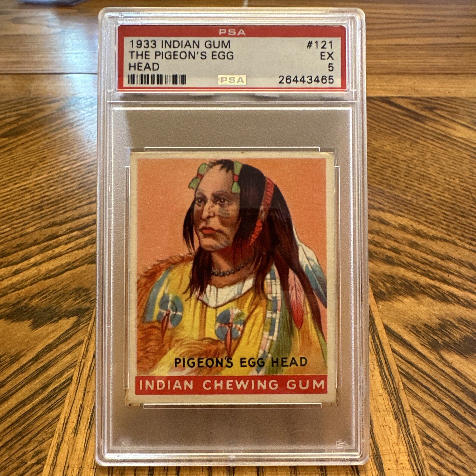 1933 INDIAN GUM #121 (192) THE PIGEON'S EGG HEAD, PSA 5 1933 INDIAN GUM #121 (192) THE PIGEON'S EGG HEAD, PSA 5