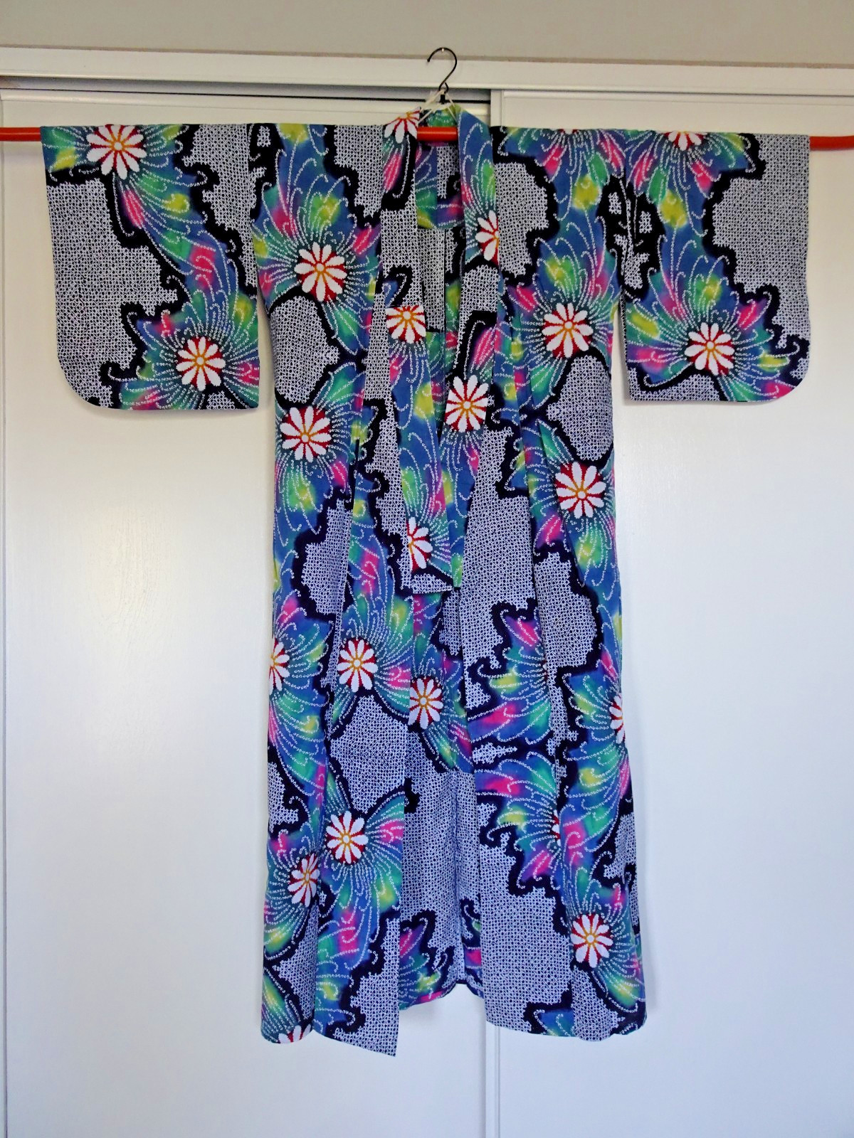 JAPANESE YUKATA, KIMONO, WOMEN'S SUMMER MATSURI COTTON ROBE JAPANESE YUKATA, KIMONO, WOMEN'S SUMMER MATSURI COTTON ROBE