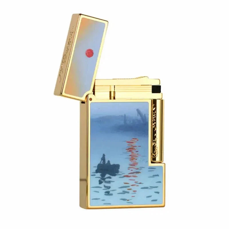 Hot S.T. Dupont Ligne 2 Monet Impression Sunrise Limited Edition Dual Flame Top Hot S.T. Dupont Ligne 2 Monet Impression Sunrise Limited Edition Dual Flame Top