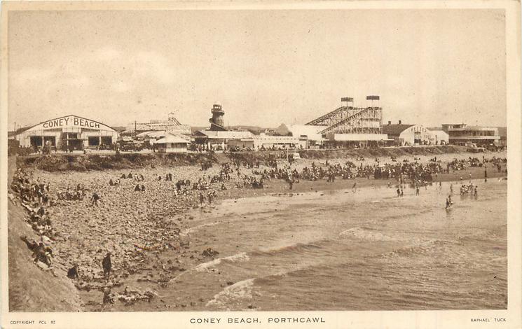 Porthcawl Wales Coney Beach OLD PHOTO Porthcawl Wales Coney Beach OLD PHOTO