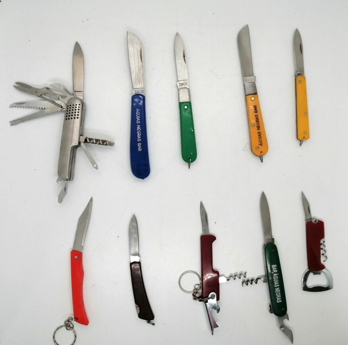 #4 joblot 10 vintage pocket folding knives jack swiss blade flipper knife claw