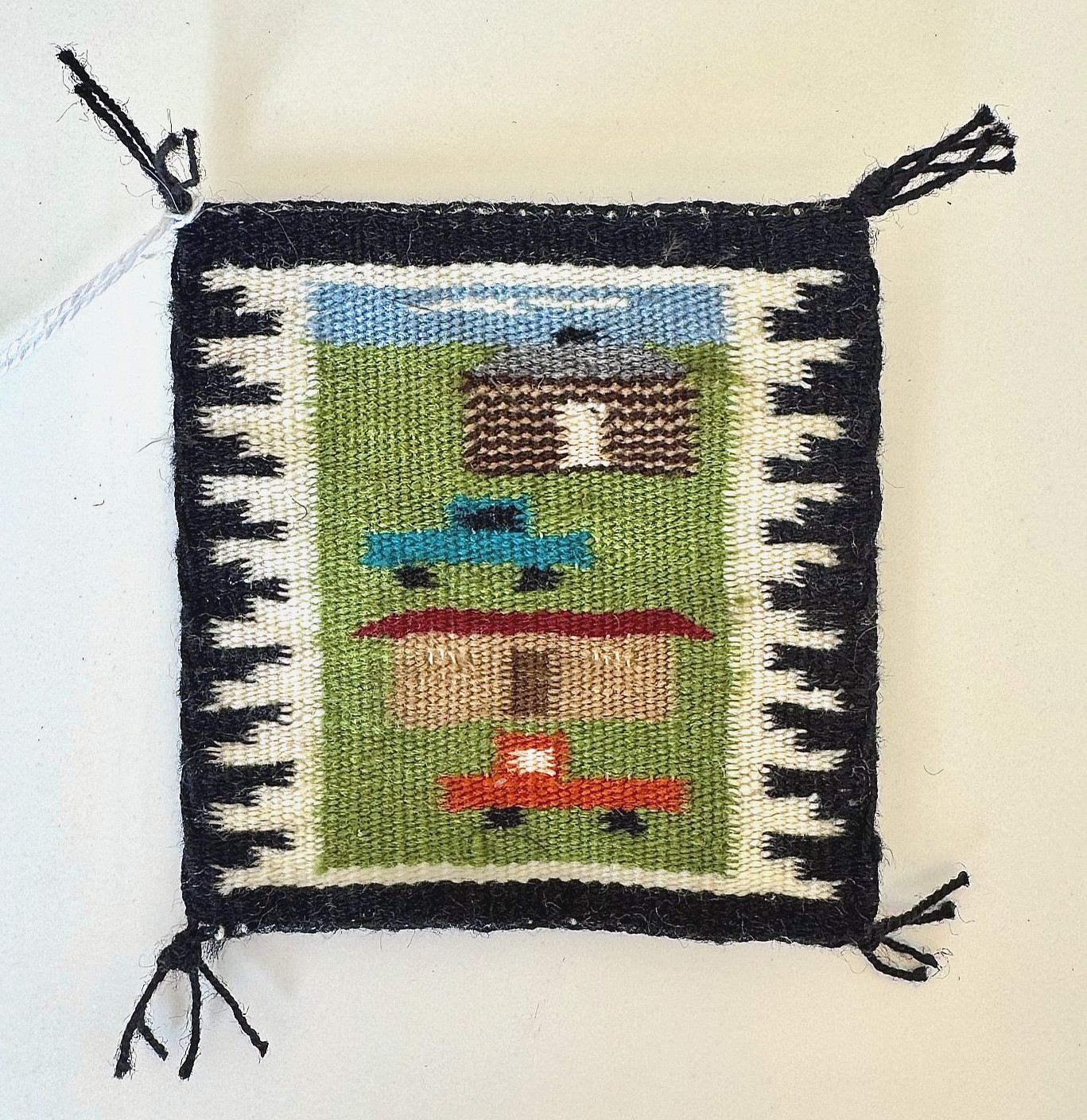 Vintage Pictorial Navajo Weaving Miniature Shawnell Brown Vintage Pictorial Navajo Weaving Miniature Shawnell Brown