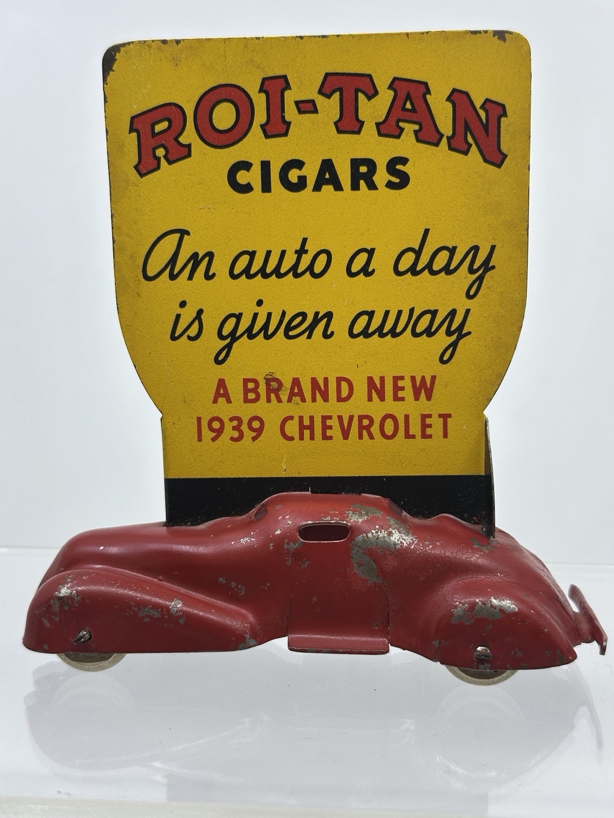 1939 Wyandotte Roi-Tan Cigars Sophie Tucker CBS Radio Promo Car Chevrolet