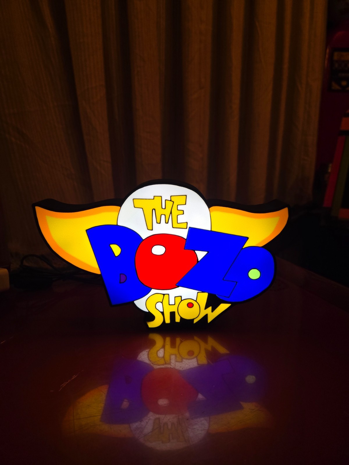 The Bozo Show Clown - USB Lighted LED Sign - Man Cave - arcade