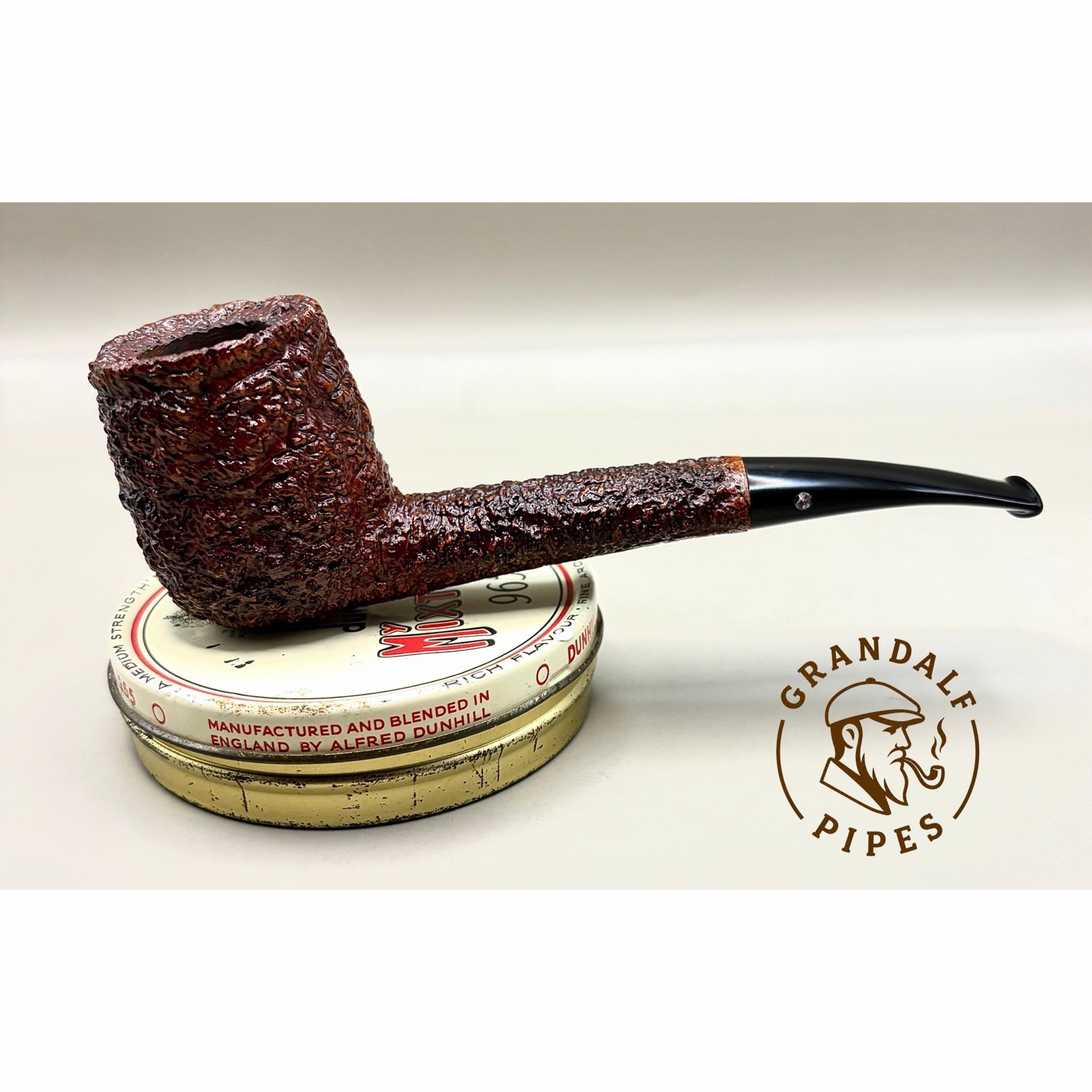 Castello Old Sea Rock 31 KKK 1/4 Bent Billiard Pipe Carlo Scotti Italy Estate