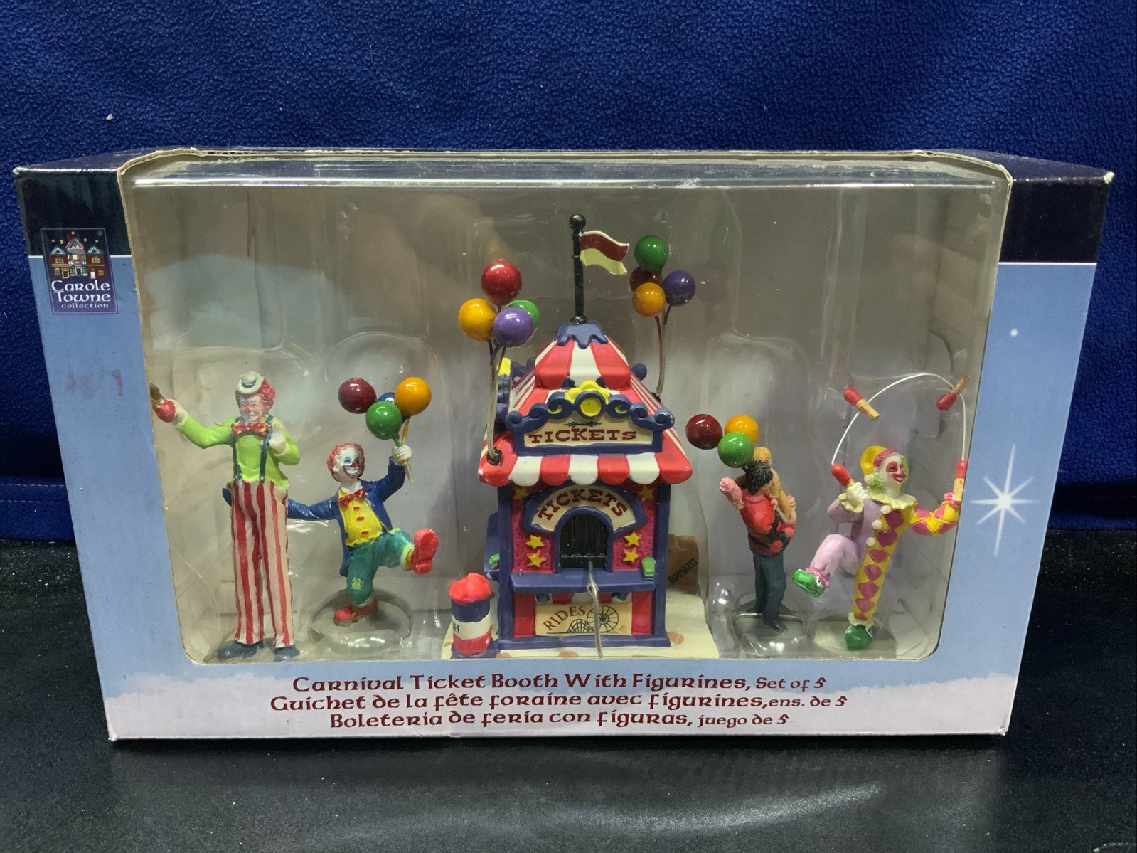 Lemax 2006 Carnival Ticket Booth With Figurines Village Collection #63563
