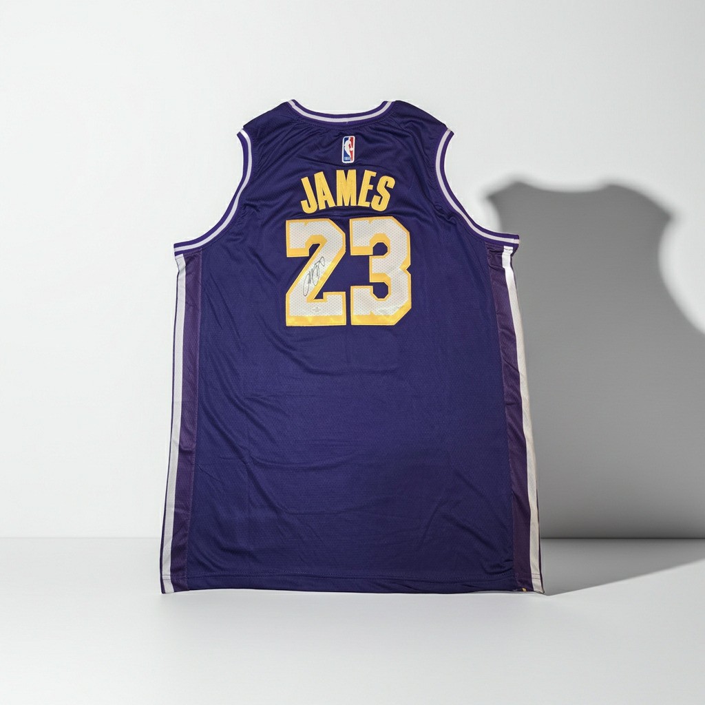 LeBron James Signed Jersey #23 Los Angeles Lakers W/COA LeBron James Signed Jersey #23 Los Angeles Lakers W/COA