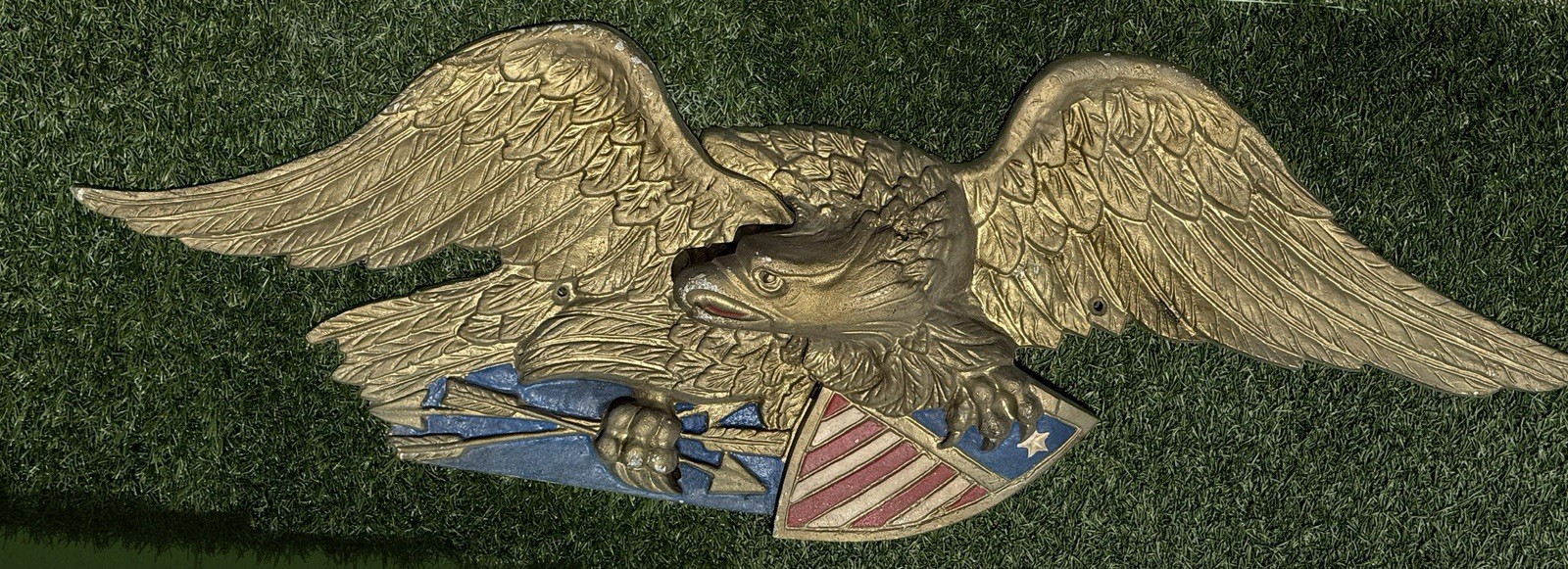Vintage 42” Sexton USA Cast Aluminum Eagle Wall Plaque Americana SeeDesc Vintage 42” Sexton USA Cast Aluminum Eagle Wall Plaque Americana SeeDesc