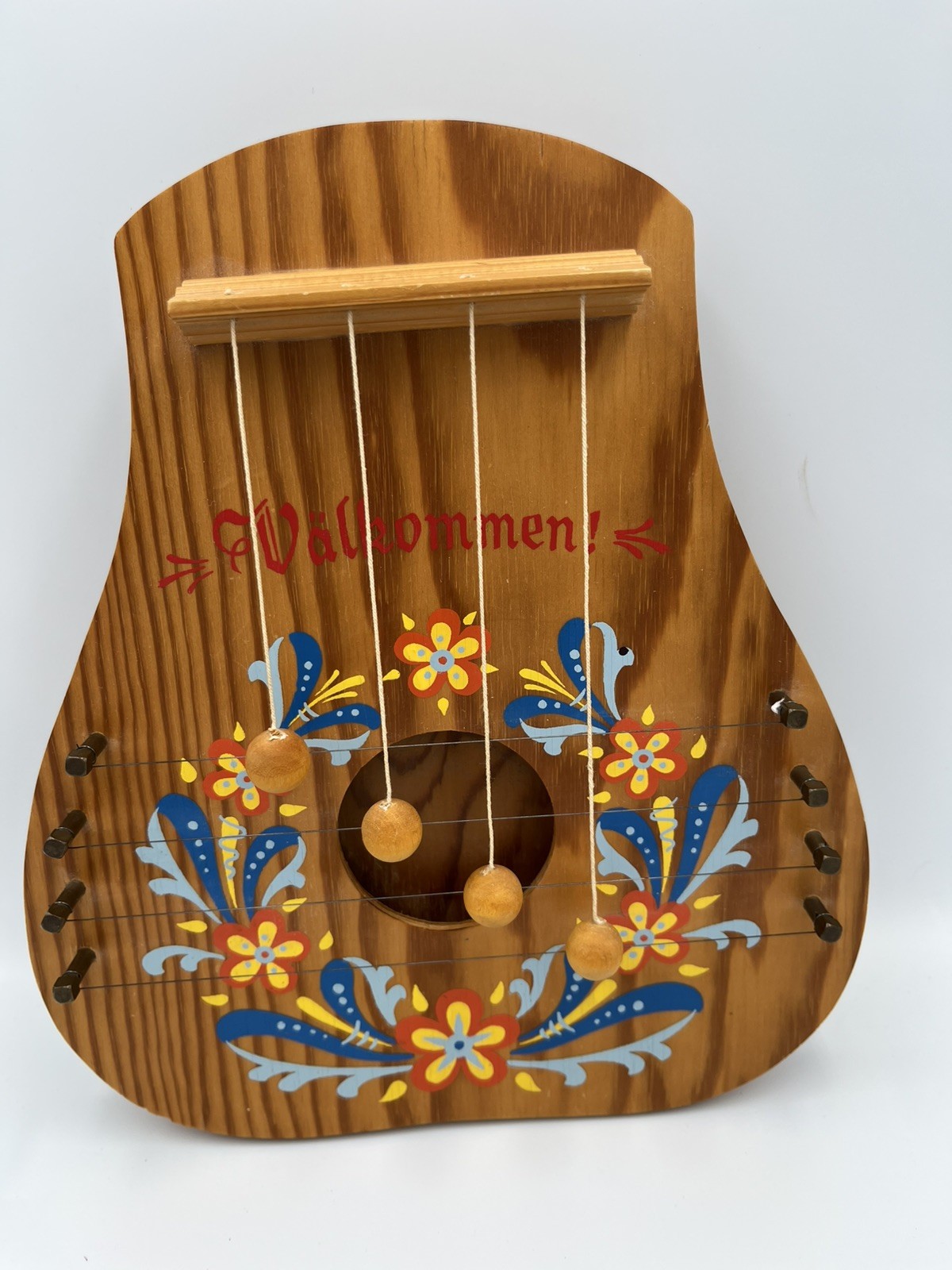 VINTAGE Swedish Wood Door Harp VINTAGE Swedish Wood Door Harp