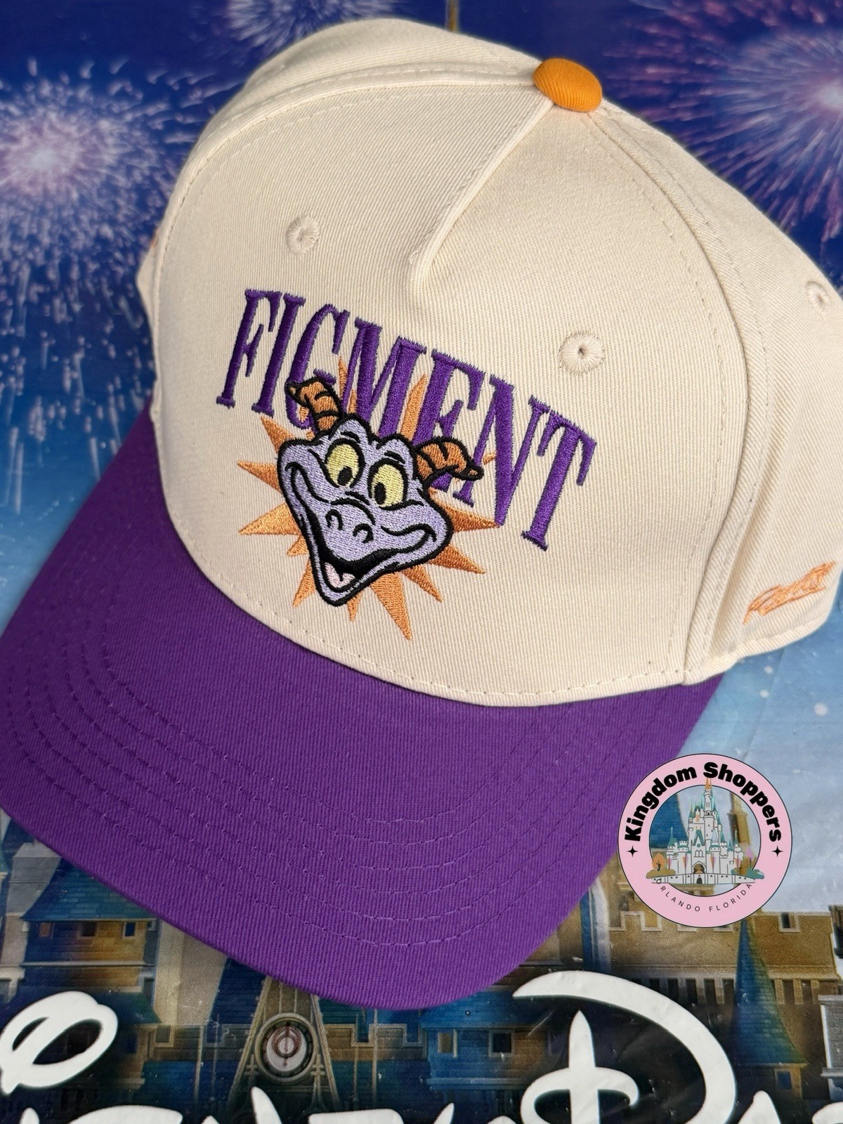 2026 Disney Parks RSVLTS Epcot Center Figment Adjustable Cap Hat New