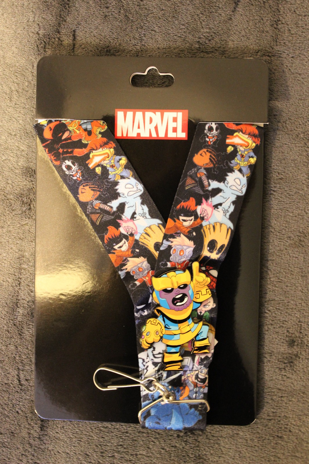 Skottie Young SDCC 2019 Exclusive - Marvel Thanos Pin with Lanyard Skottie Young SDCC 2019 Exclusive - Marvel Thanos Pin with Lanyard