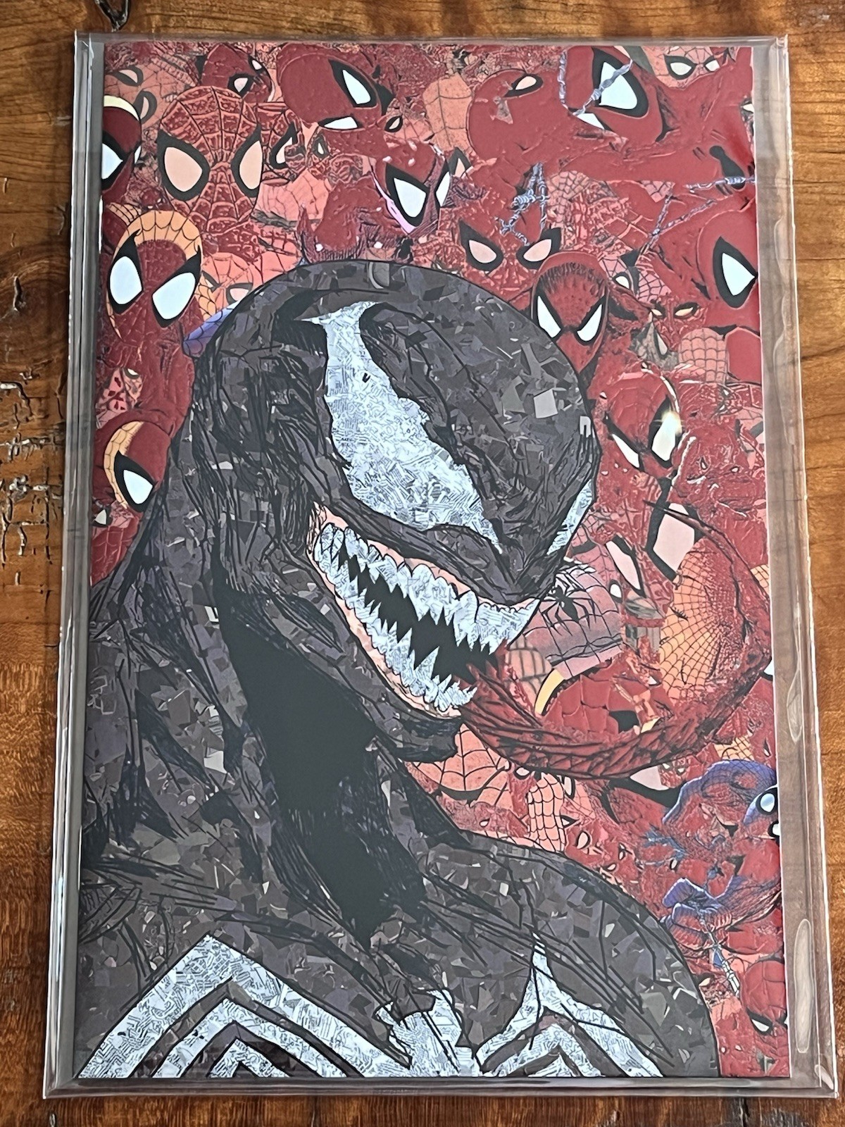 Venom TEXTURED SPOT FOIL Mosaic Scrapbook We Are Delicious #1 LTD 15 Kyle Willis Venom TEXTURED SPOT FOIL Mosaic Scrapbook We Are Delicious #1 LTD 15 Kyle Willis