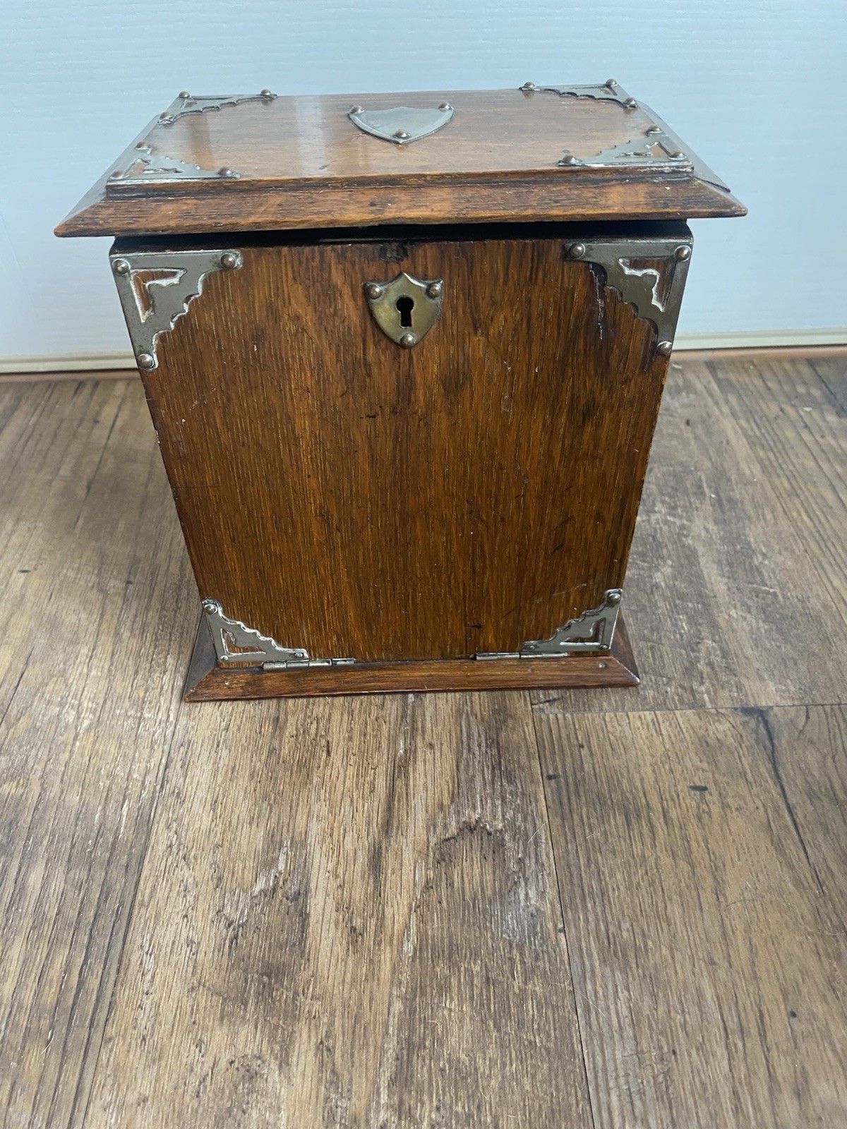 Antique Oak Victorian Stationary Box Letter Edwardian Beautiful 1900s