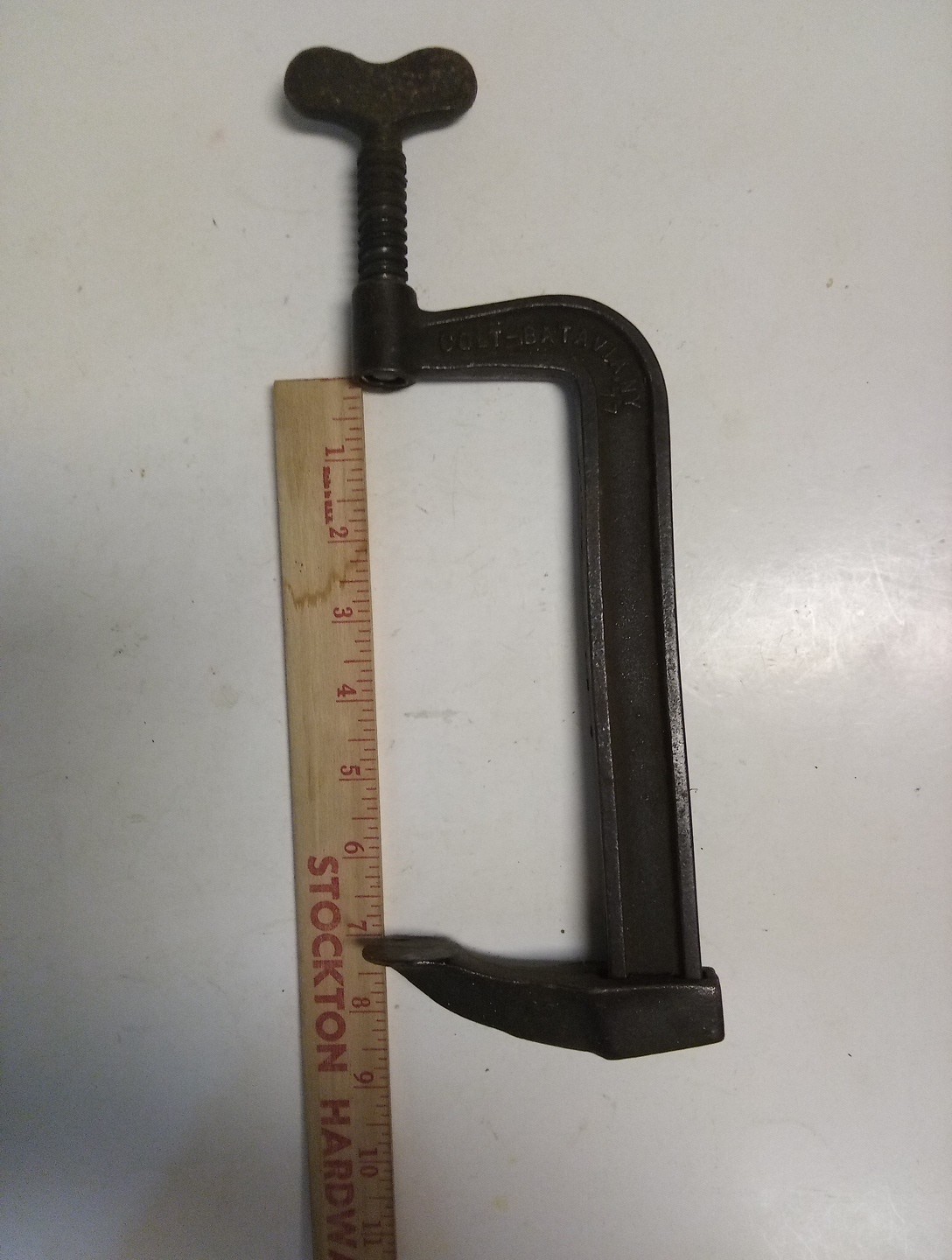 Vintage ,Colt- Batavia,NY.,Clamp,No. 2, 7 In Opening,77 Stamped,Also 60 Stamp Vintage ,Colt- Batavia,NY.,Clamp,No. 2, 7 In Opening,77 Stamped,Also 60 Stamp