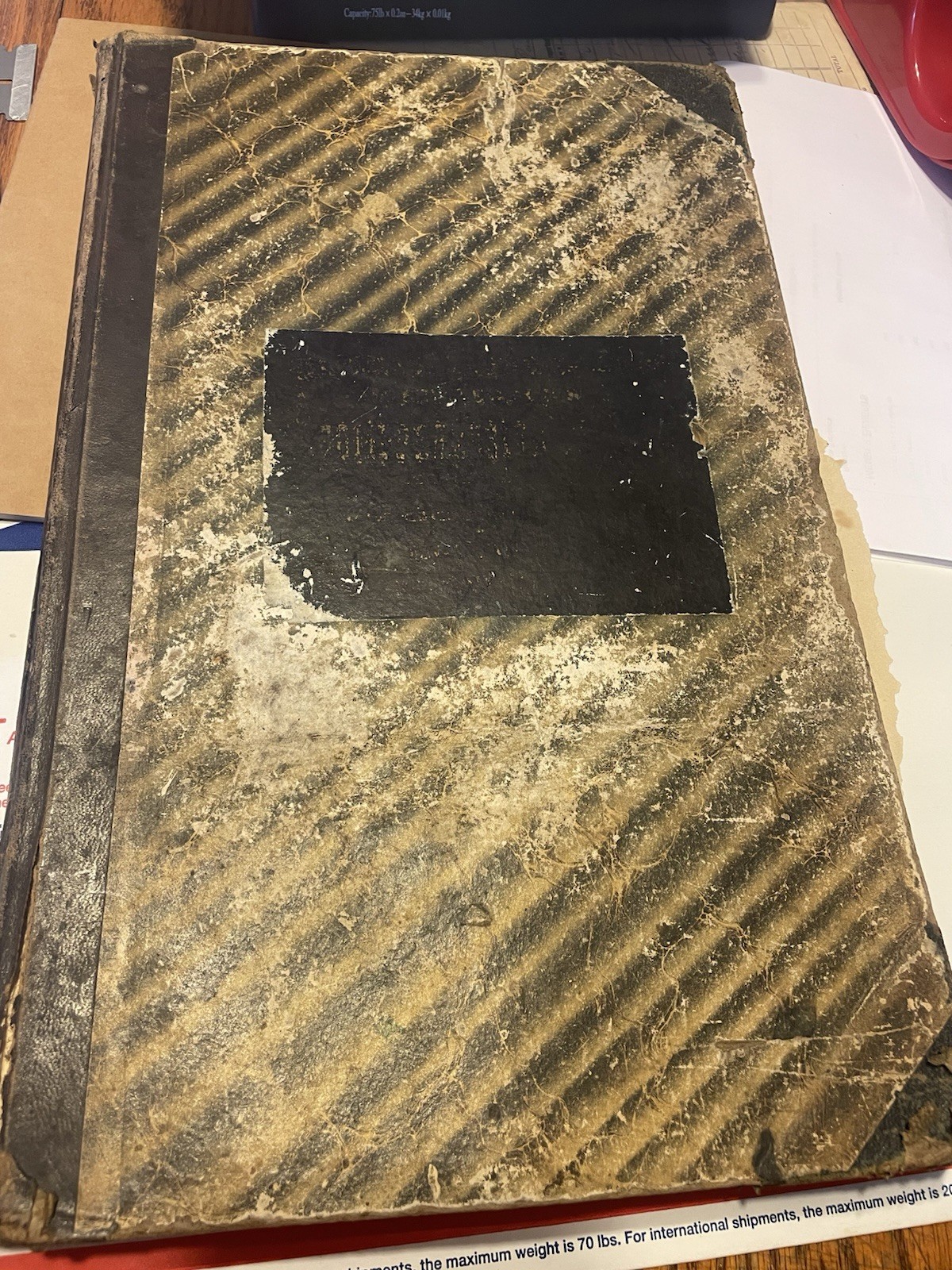 Antique 1877-1886 NY Farm Diary Archive Ledger Manuscript Syracuse Geneva Phelps