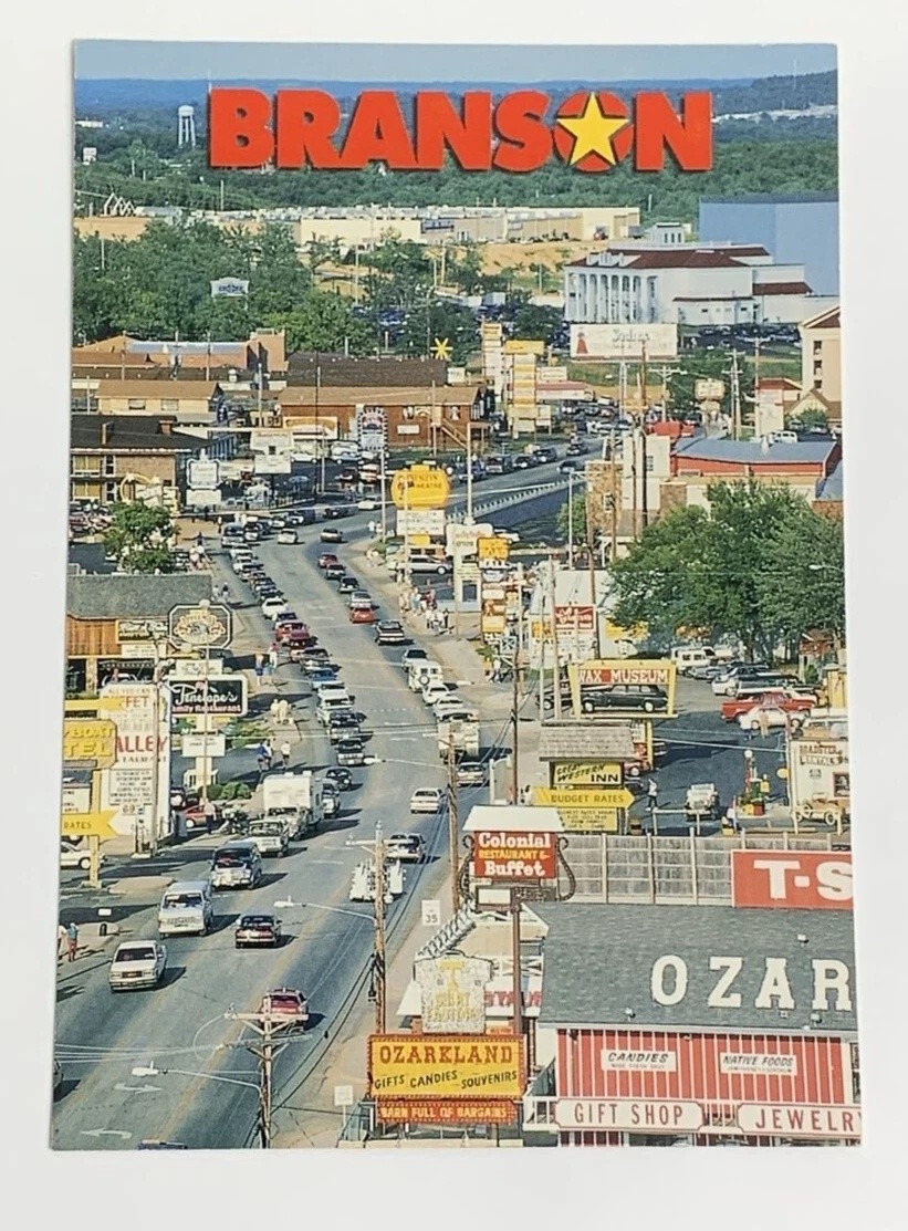76 Country Boulevard Branson Missouri Postcard Aerial Street View Unposted