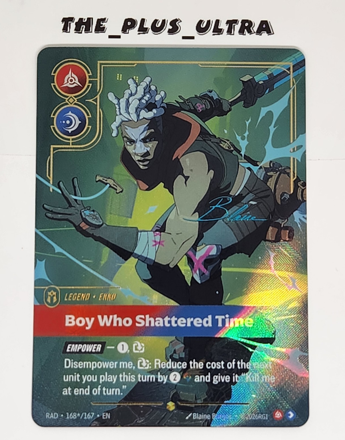 Riftbound League of Legends TCG Ekko, Boy who shattered time ON Signature