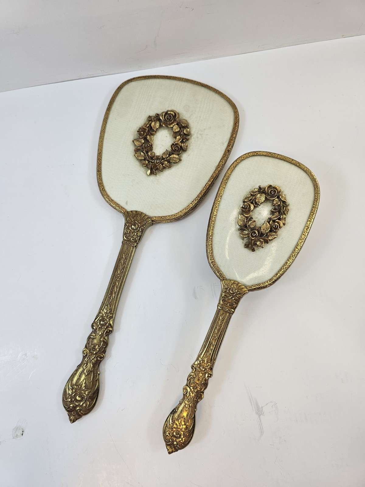Vintage Matson Vanity Set Cracked Mirror