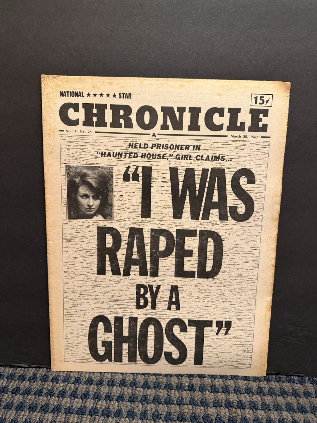 1967 March 20 National Star Chronicle Newspaper, I was Raxed by a Ghost (VRN10G 1967 March 20 National Star Chronicle Newspaper, I was Raxed by a Ghost (VRN10G