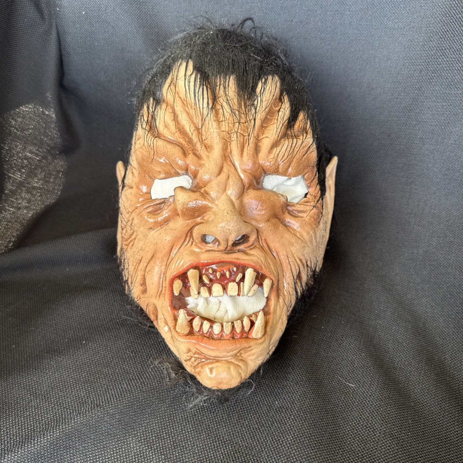 VTG 1983 Be Something Studios Halloween Mask Man Wolf American Werewolf USA Made