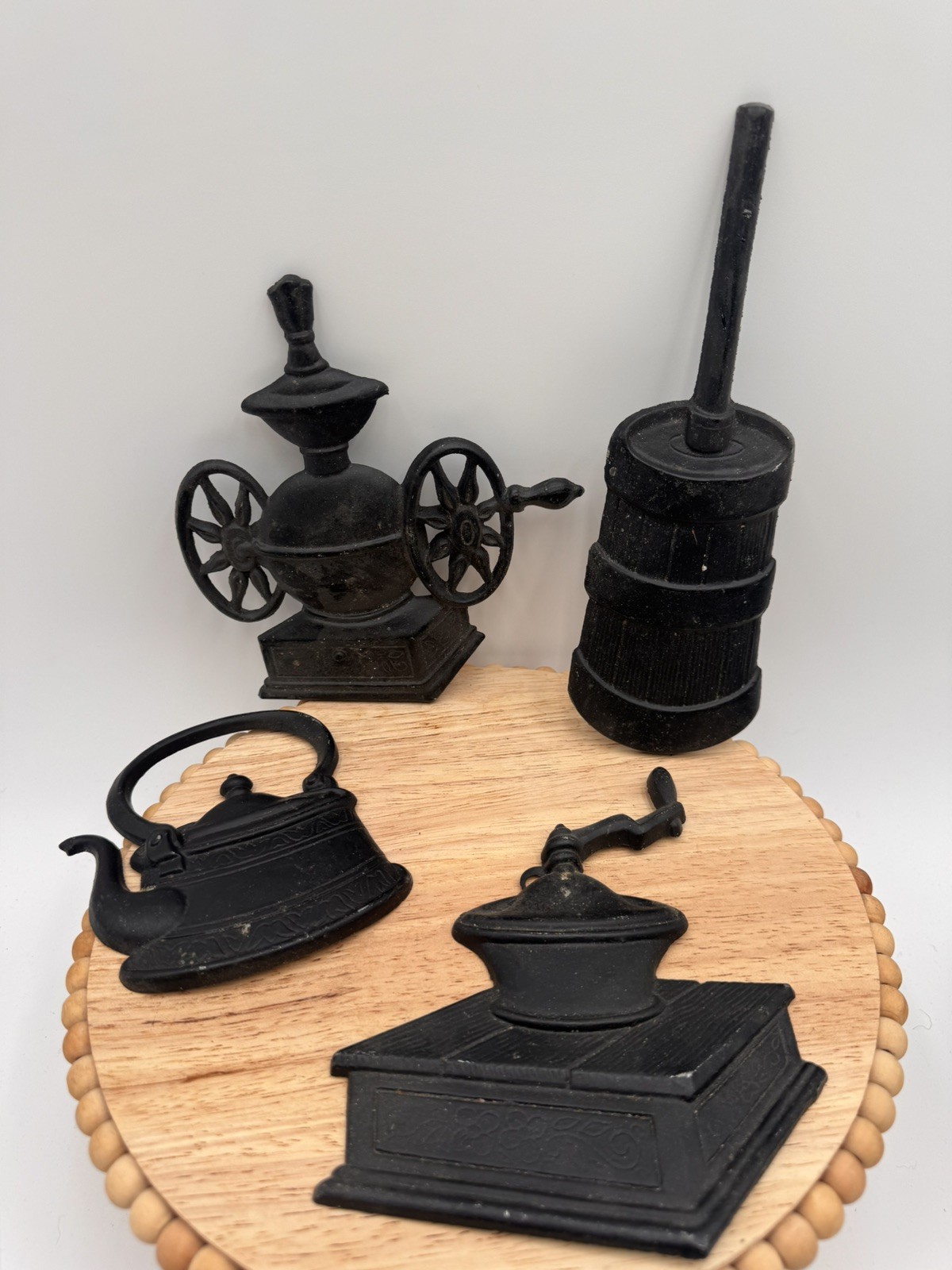 4 Vintage Sexton USA Cast Metal Kitchen Wall Plaques Black 4 Vintage Sexton USA Cast Metal Kitchen Wall Plaques Black