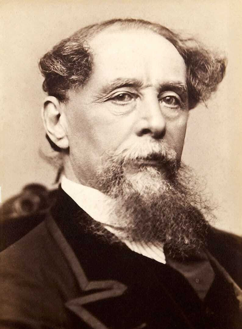Historical Author Charles Dickens A Christmas Carol 1867-1868 Photo Print 8 x 10