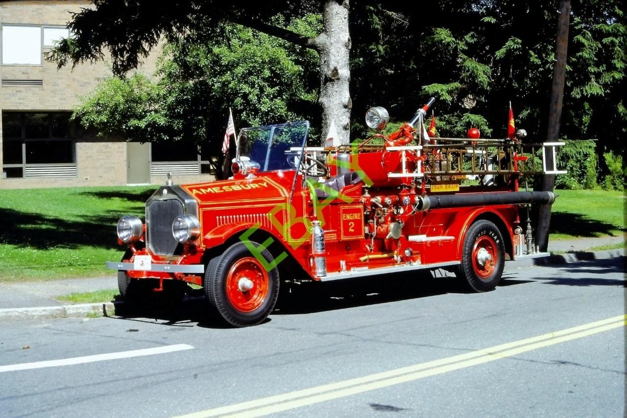 AMESBURY, MA Fire Apparatus SLIDE: E-2 1926 MAXIM