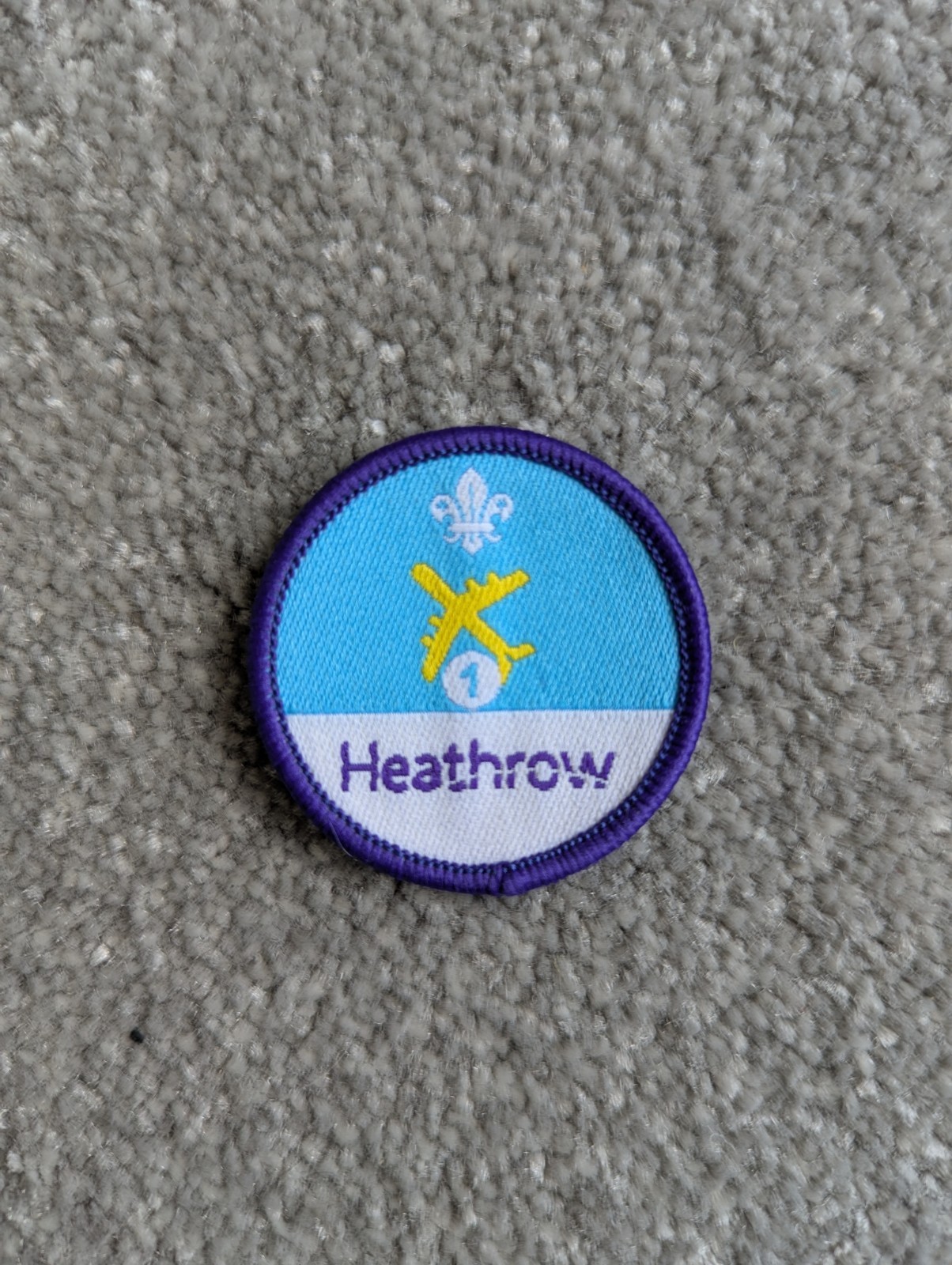 Air Activities Level 1 Staged Scout Activity Badge Heathrow Old Logo Brand New