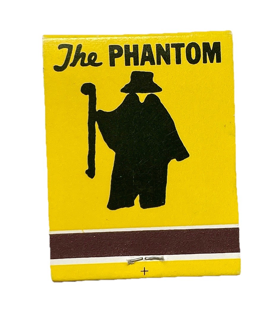 The Phantom Men\'s Clothes New York City Nassau St Full Front Strike Matchbook
