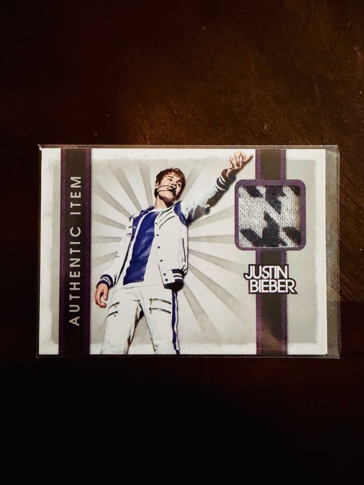 2009 Panini Justin Bieber Relic Sock #2 Rookie